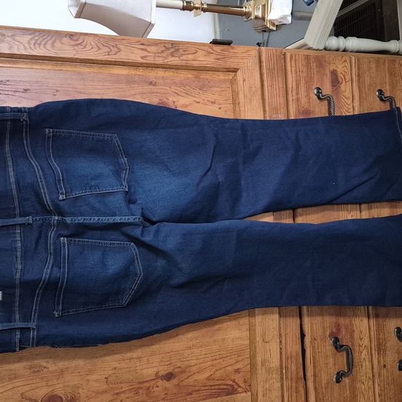 Terra&Sky Stretch Pull On Blue Jeans 1X - Picture 3 of 5